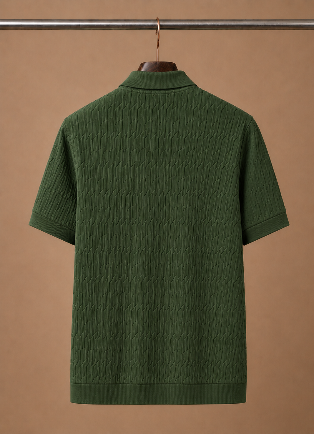 Men's Luxury Knit Polo Shirt – Soft Textured Summer | Areleon