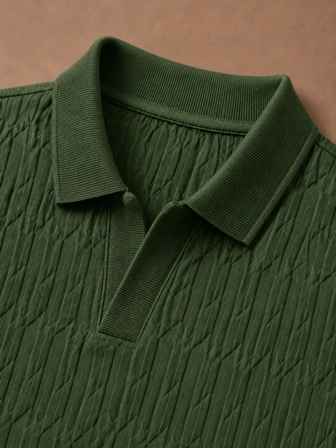 Men's Luxury Knit Polo Shirt – Soft Textured Summer | Areleon