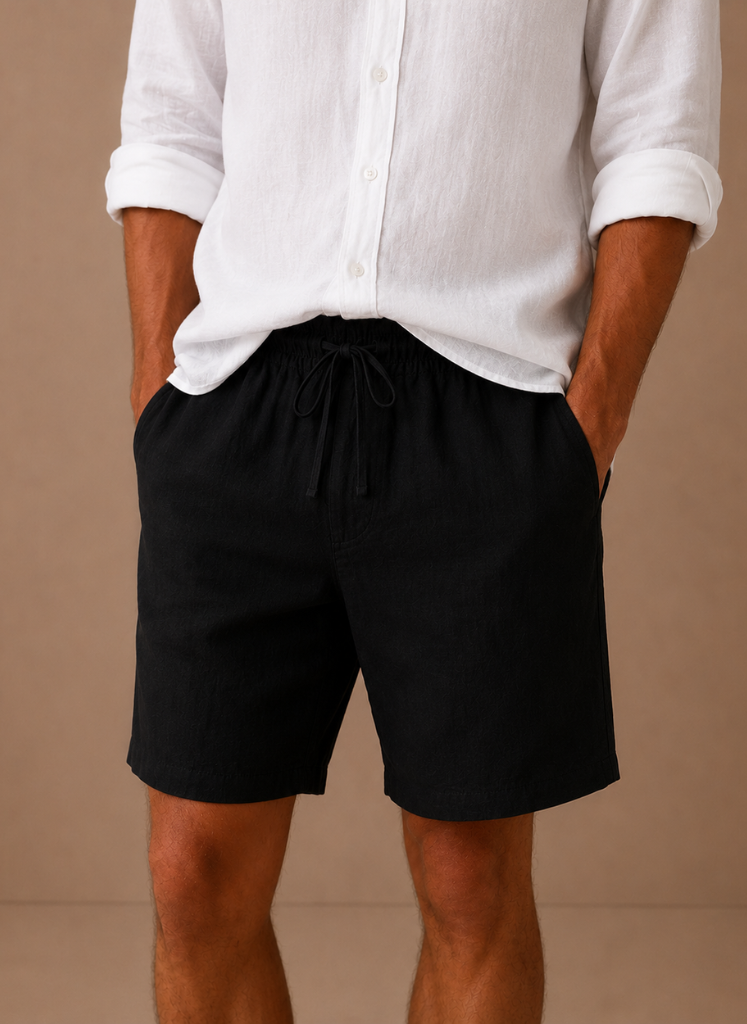 Men's Cotton Linen Shorts – Relaxed Fit Summer | Areleon