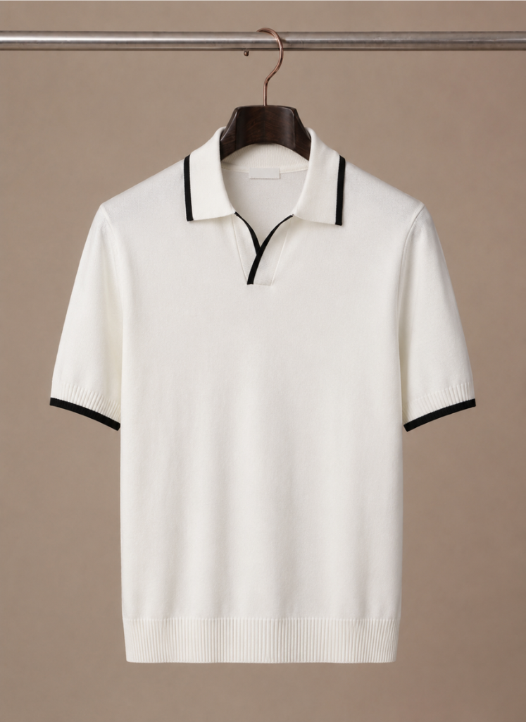 Men's Slim Fit Polo Shirt – Contrast Trim Cotton | Areleon