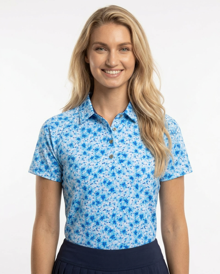 Women's Performance Hawaiian Floral Polo