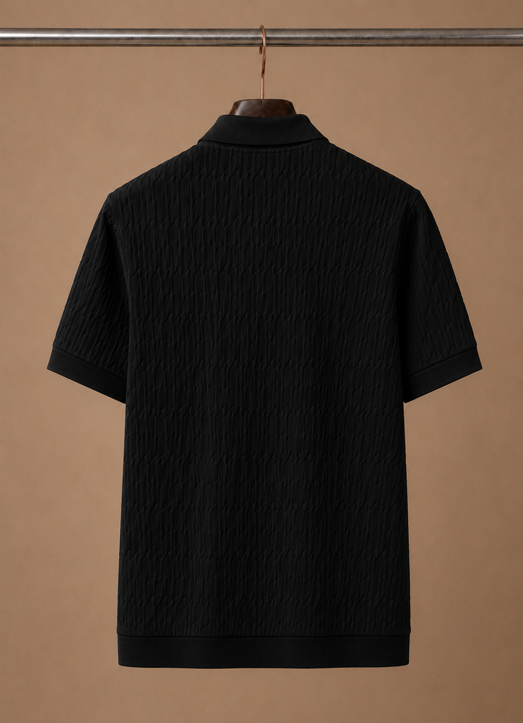 Men's Luxury Knit Polo Shirt – Soft Textured Summer | Areleon