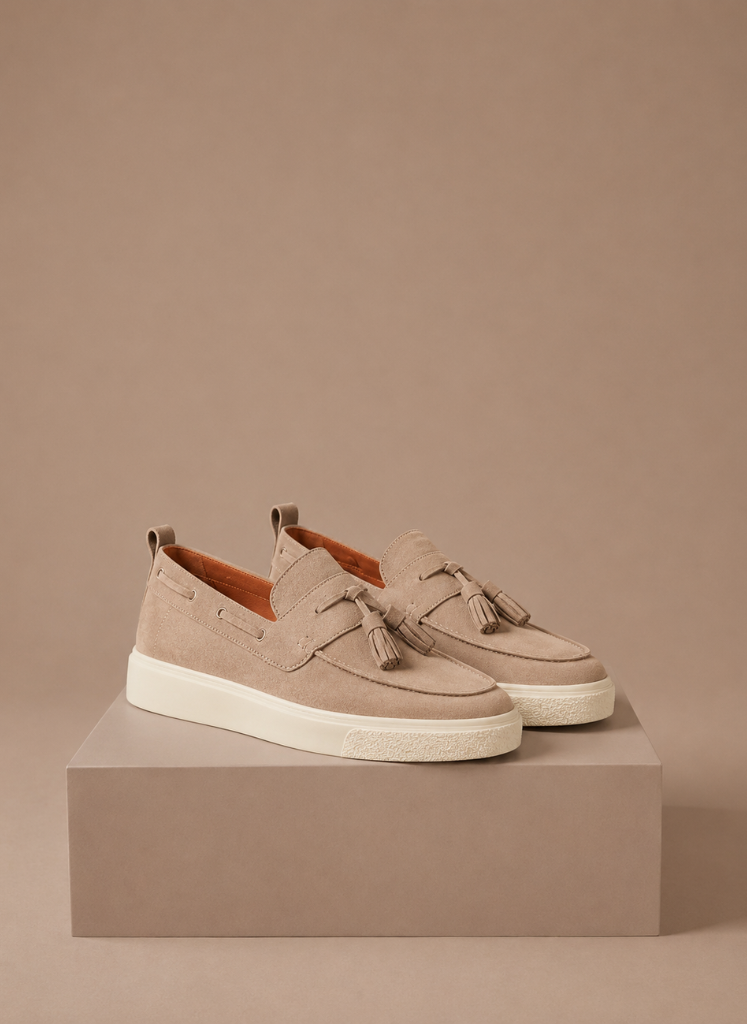 Men's Tassel Loafer Sneakers – Suede Casual Slip-On | Areleon