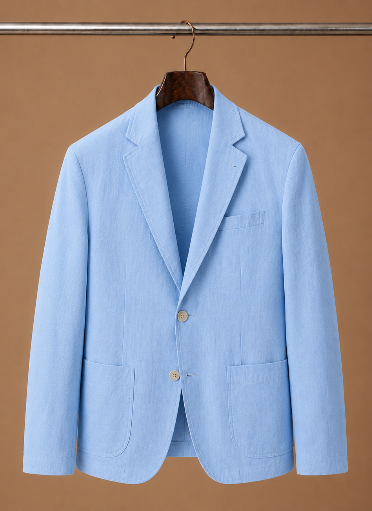 Men's Linen Style Blazer – Tailored Smart Casual Lightweight | Areleon