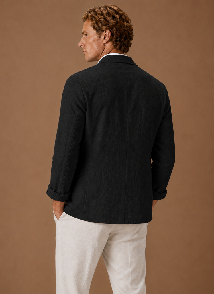 Men's Linen Style Blazer – Tailored Smart Casual Lightweight | Areleon