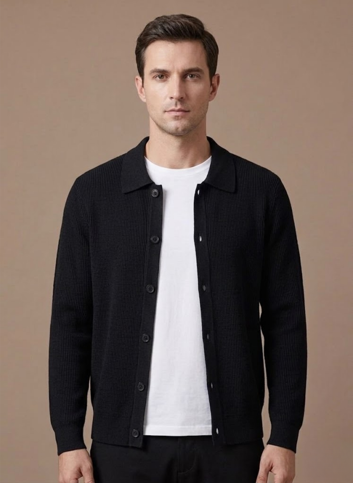 Men's Knit Cardigan – Breathable Smart Casual Layer | Areleon