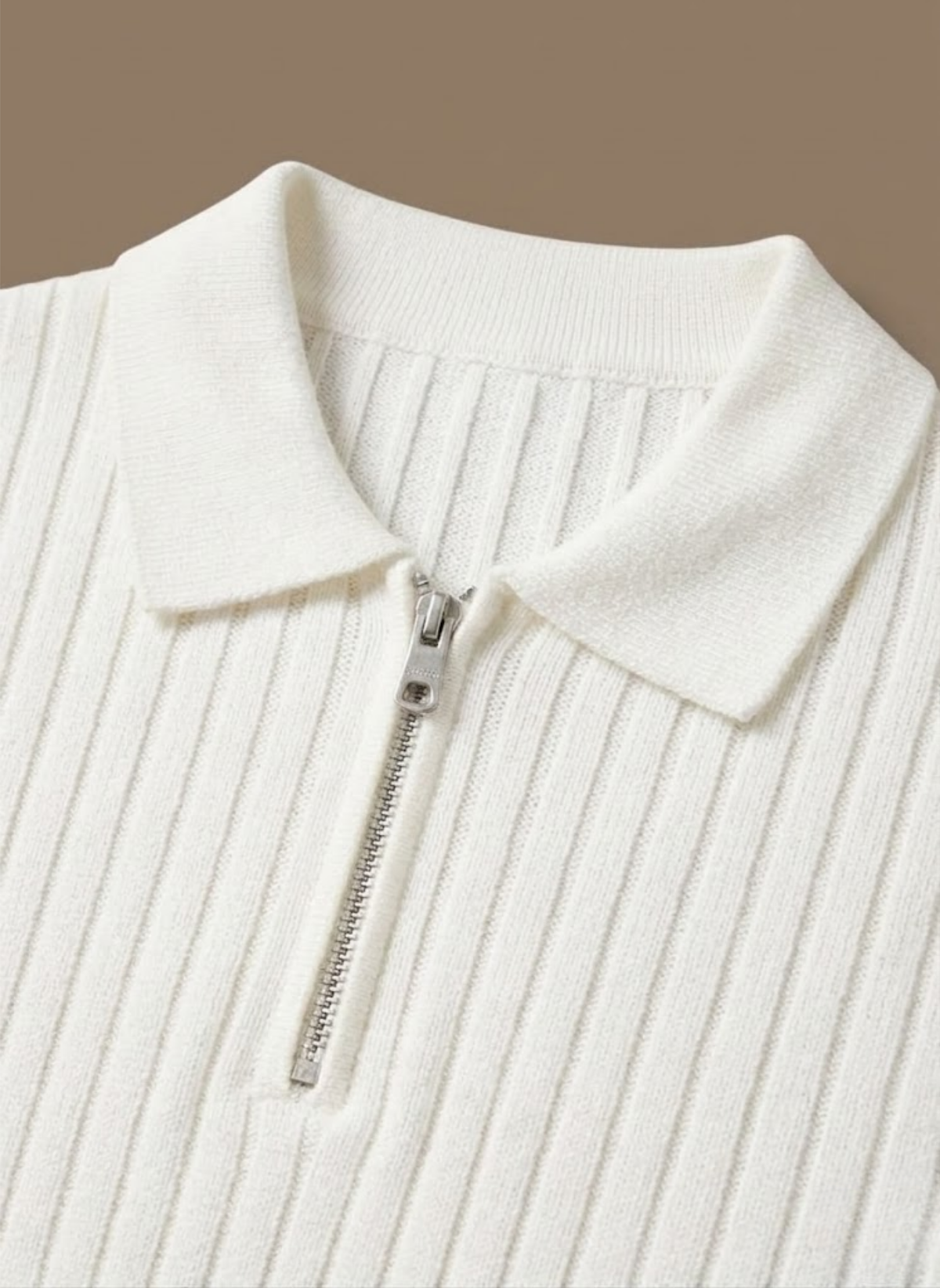 Men's Striped Knit Polo Shirt – Breathable Short Sleeve | Areleon