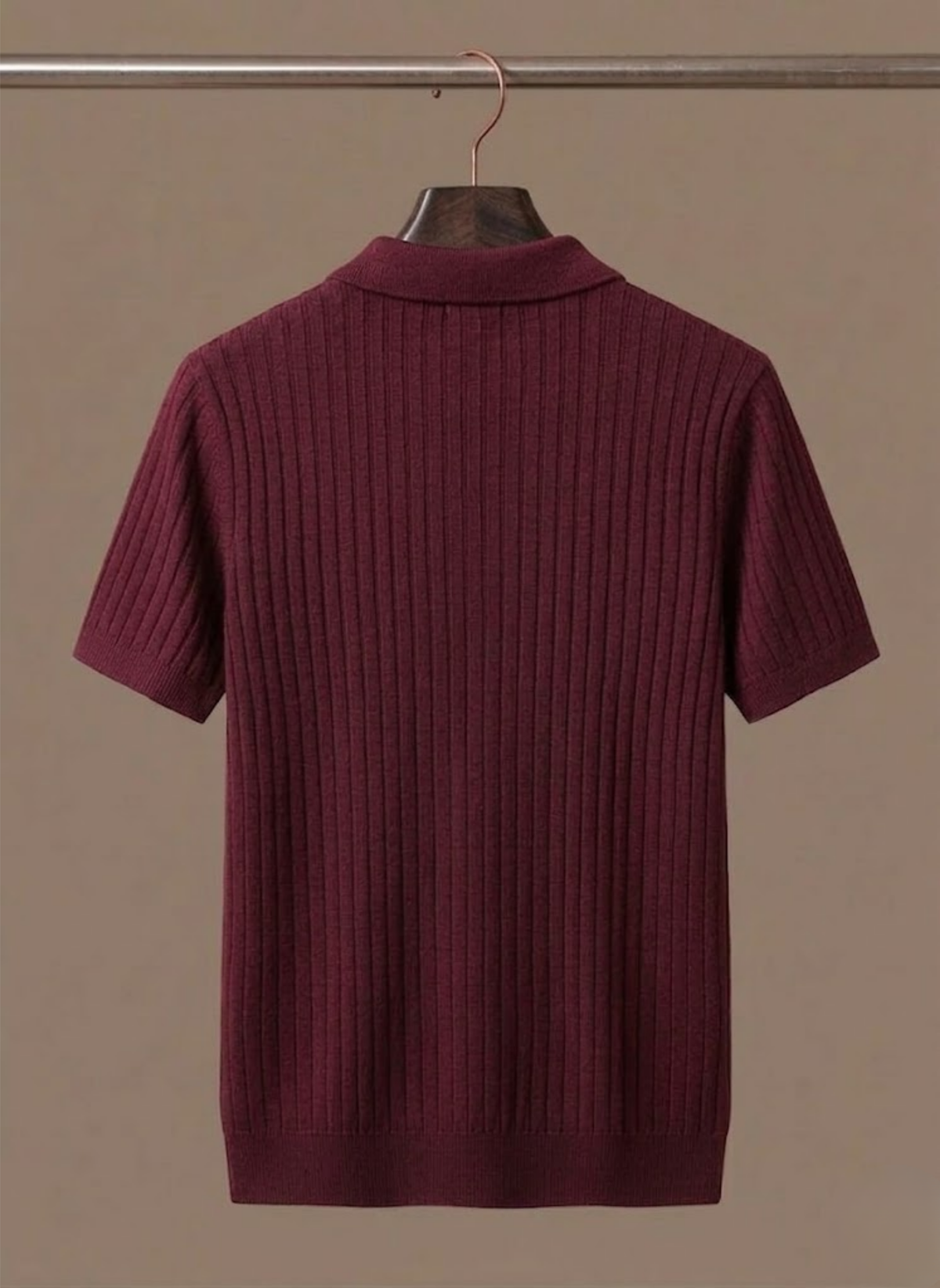 Men's Striped Knit Polo Shirt – Breathable Short Sleeve | Areleon