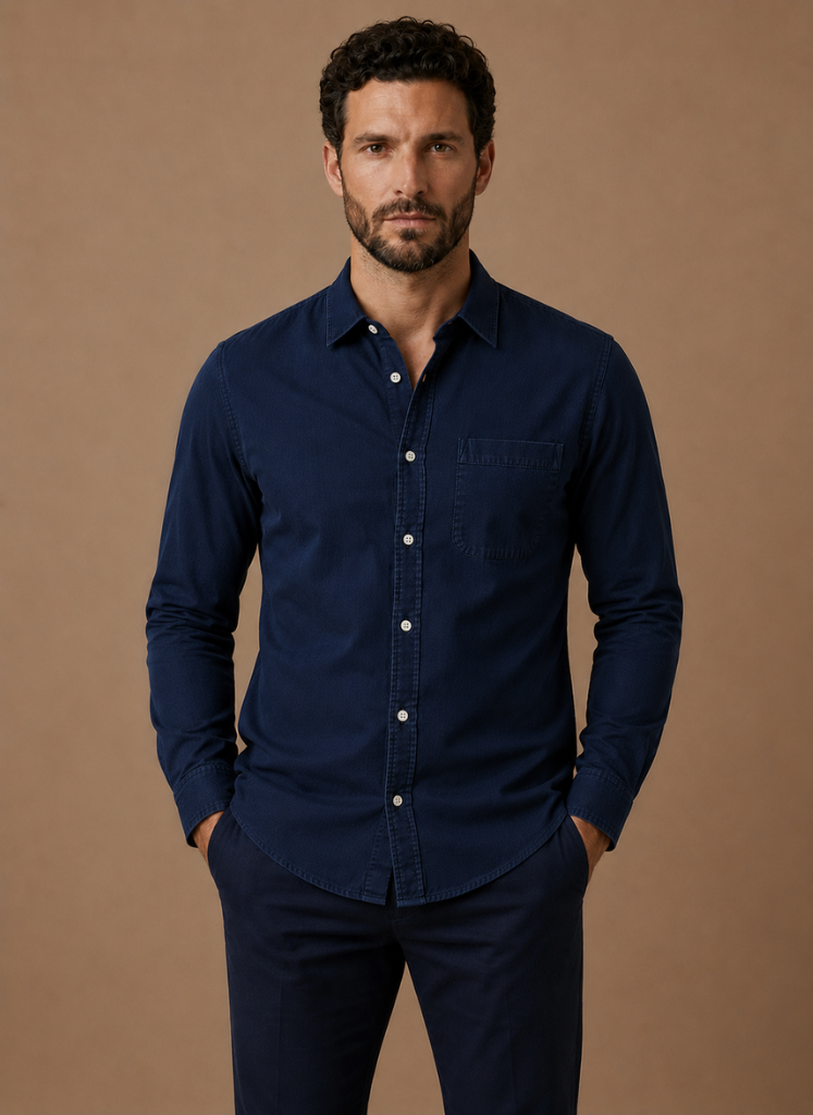 Men's Classic Button-Up Shirt – Smart Casual Relaxed Fit | Areleon