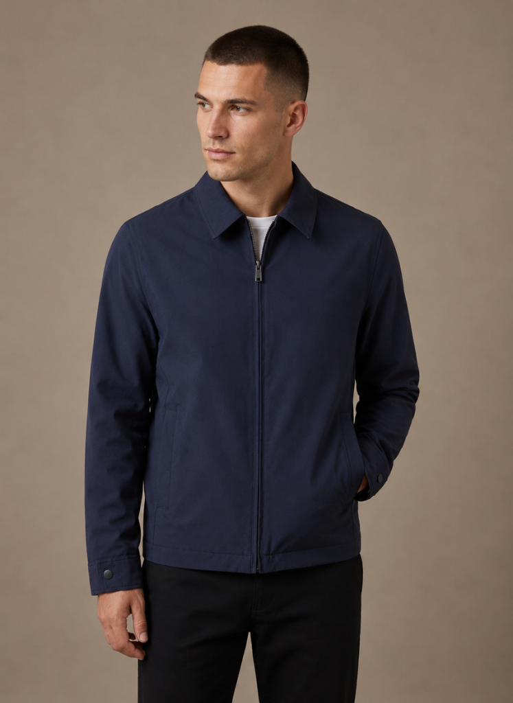 Men's Polo Collar Jacket – Lightweight Smart Casual Coat | Areleon