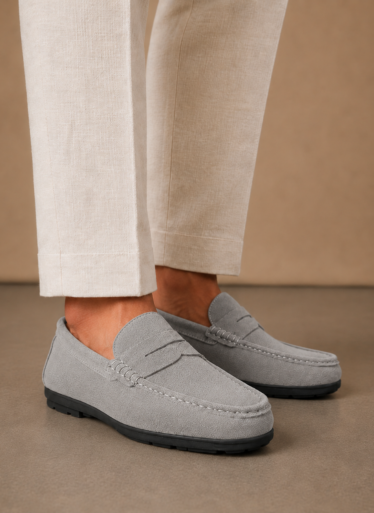 Men's Suede Driving Loafers – Soft Comfortable Slip-On | Areleon