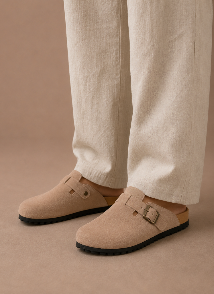 Men's Suede Slip-On Clogs – Comfortable Everyday Shoes | Areleon