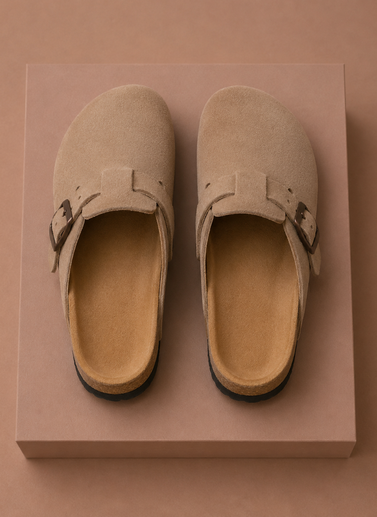 Men's Suede Slip-On Clogs – Comfortable Everyday Shoes | Areleon