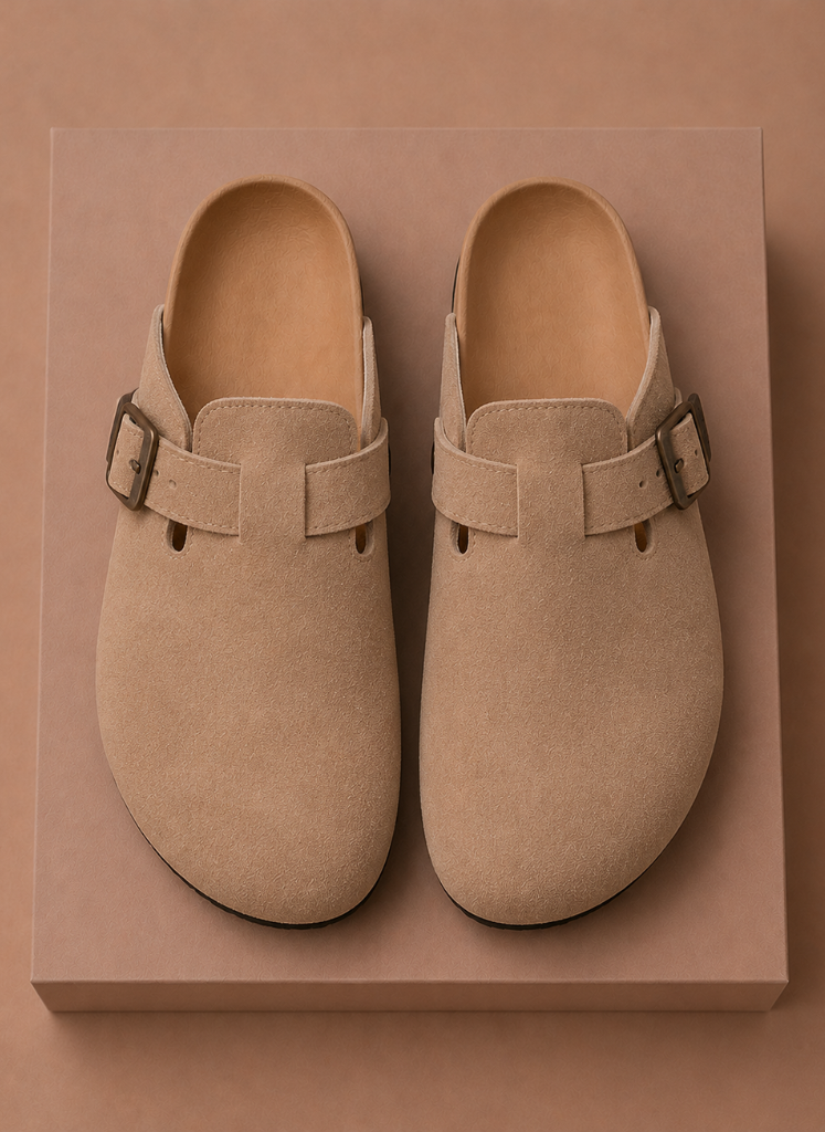 Men's Suede Slip-On Clogs – Comfortable Everyday Shoes | Areleon