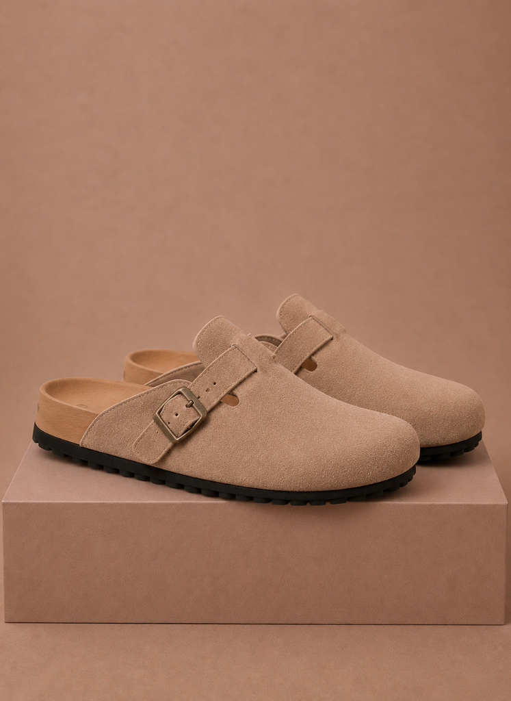 Men's Suede Slip-On Clogs – Comfortable Everyday Shoes | Areleon