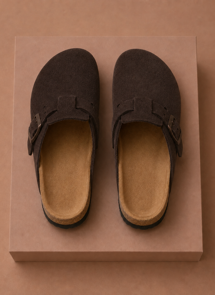 Men's Suede Slip-On Clogs – Comfortable Everyday Shoes | Areleon