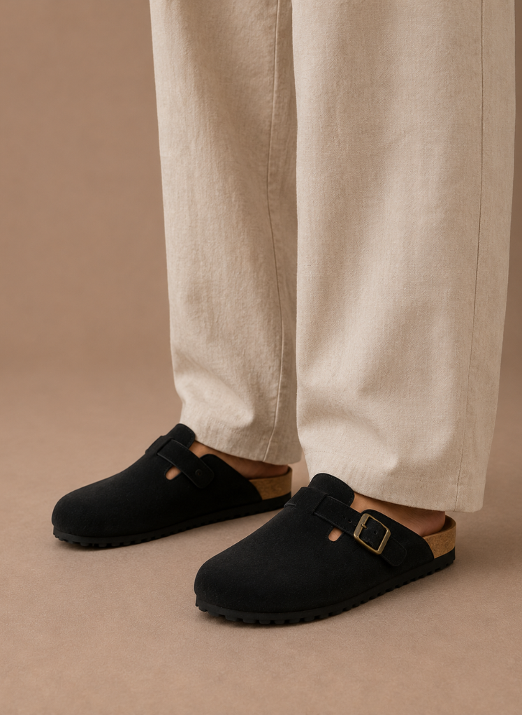 Men's Suede Slip-On Clogs – Comfortable Everyday Shoes | Areleon
