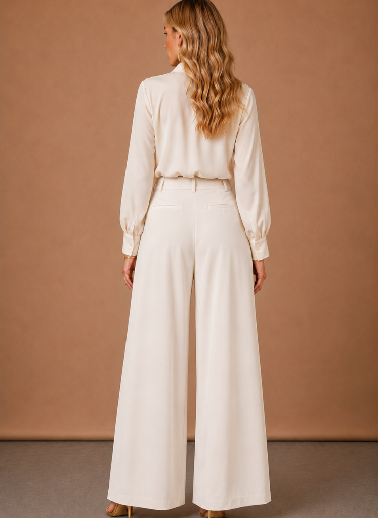 Women's Balloon Trousers – High Waist Pleated Wide Leg | Areleon