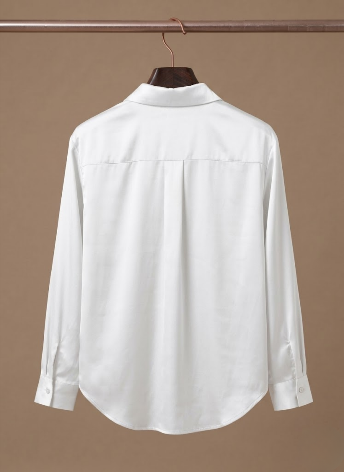 Women's Satin Blouse – Long Sleeve Elegant Button Shirt | Areleon