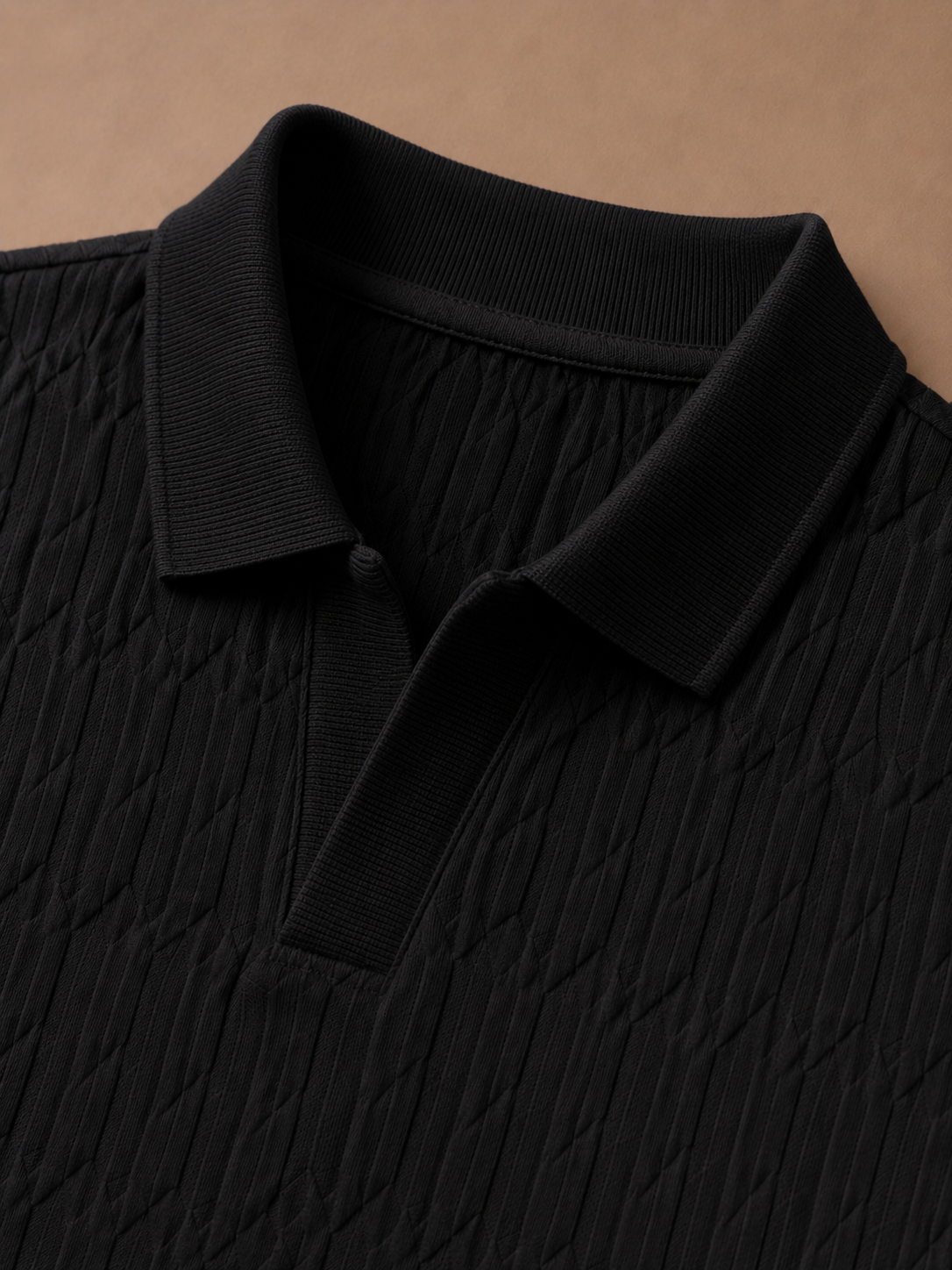 Men's Luxury Knit Polo Shirt – Soft Textured Summer | Areleon