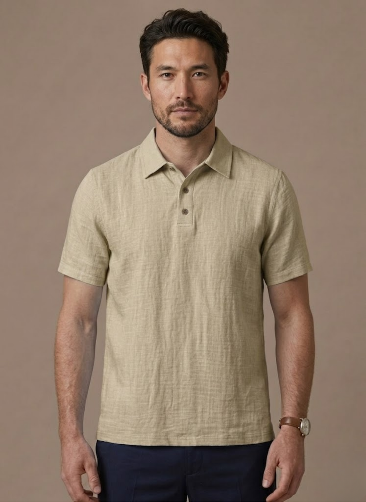 Men's Linen Style Beach Shirt – Lightweight Breathable Summer | Areleon
