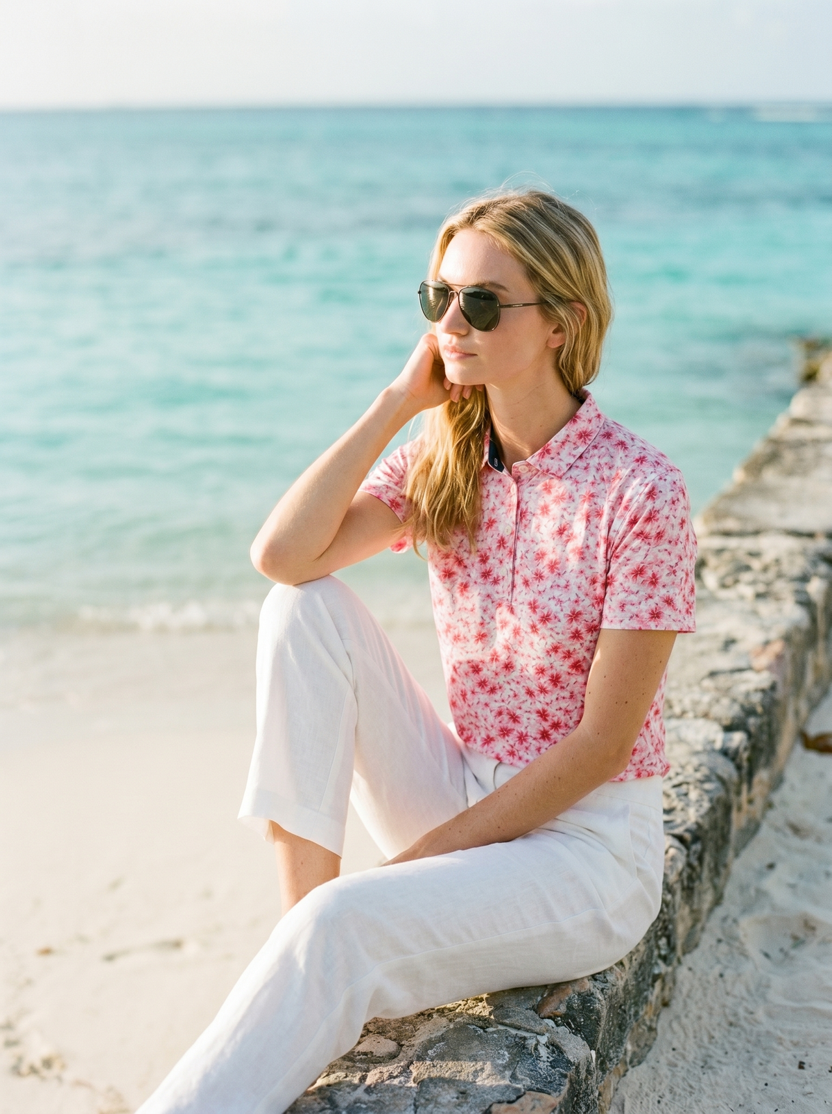 Women's Performance Hawaiian Floral Polo